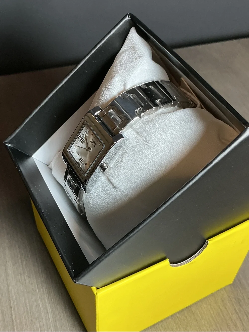 Invicta Silver-Tone Square Dial Men’s Watch - 70242.